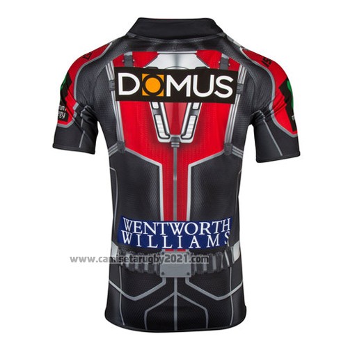 Camiseta St. George Illawarra Dragons Ant Man Marvel Rugby 2017 Gris Rojo